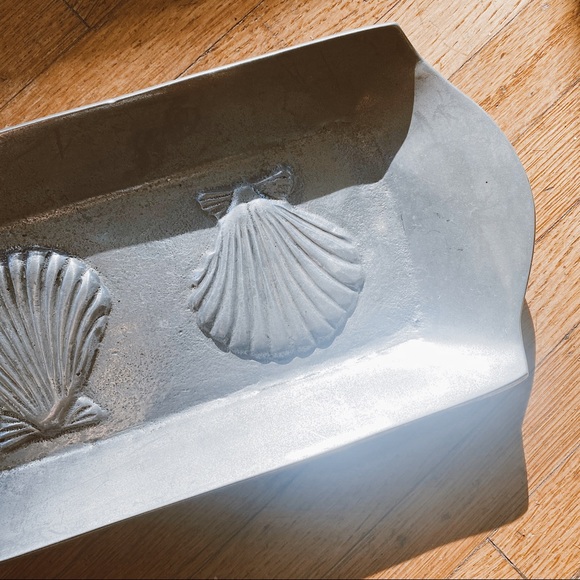 PEWTER shell trinket dish - Picture 2 of 3